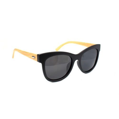 Harper Bamboo Temple Polarized Sunglasses